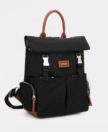 h2Mochila con compartimentos Binnari 20851 h2 pLa Mochila Binnari Louise 20851 en color negro es el accesorio perfecto para tus