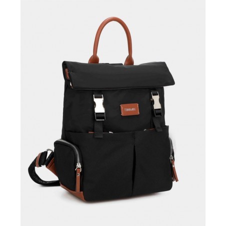 h2Mochila con compartimentos Binnari 20851 h2 pLa Mochila Binnari Louise 20851 en color negro es el accesorio perfecto para tus