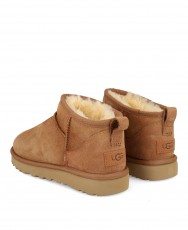 Soft leather UGG W Classic Ultra Mini ankle boots
