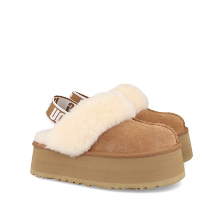 h2Zuecos con cinta elastica UGG W Funkette h2 pLos UGG Funkette en color camel son la combinacion perfecta de estilo casual y l