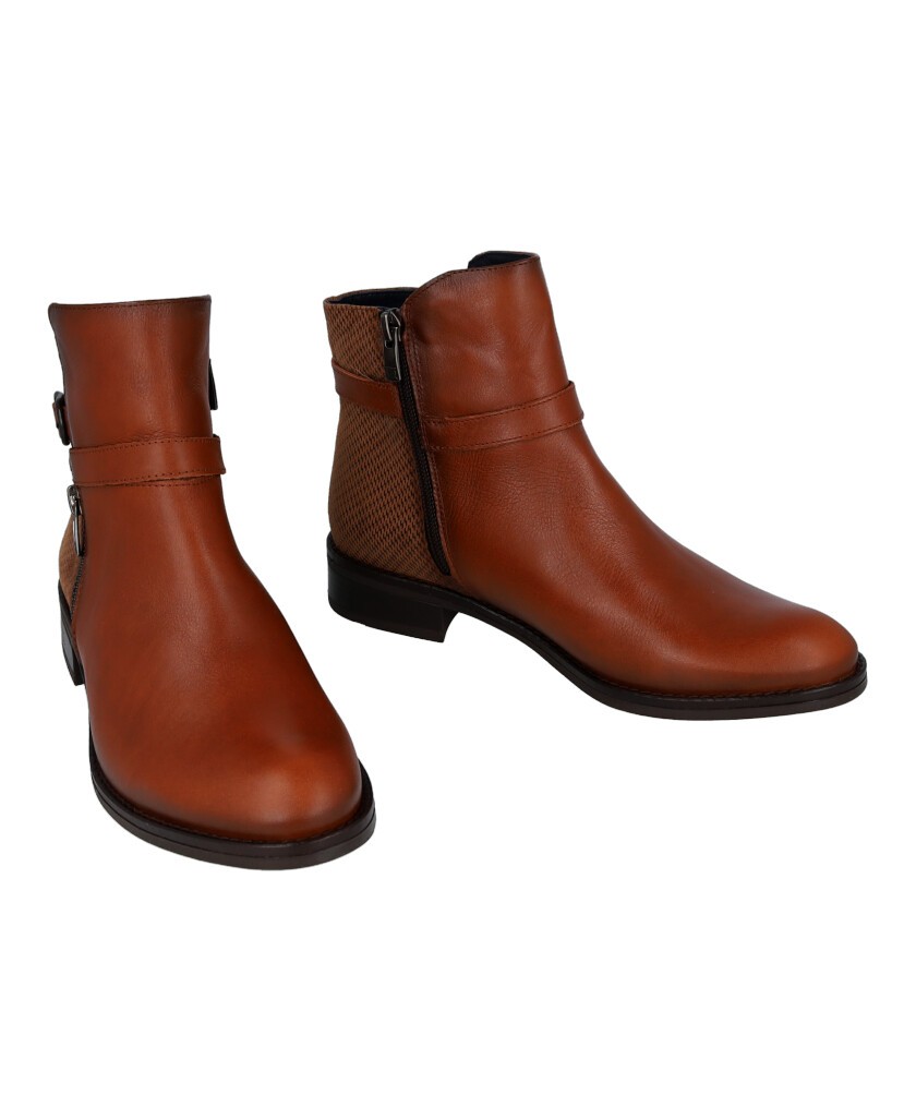 Botines casual de piel Dorking Tierra D8906