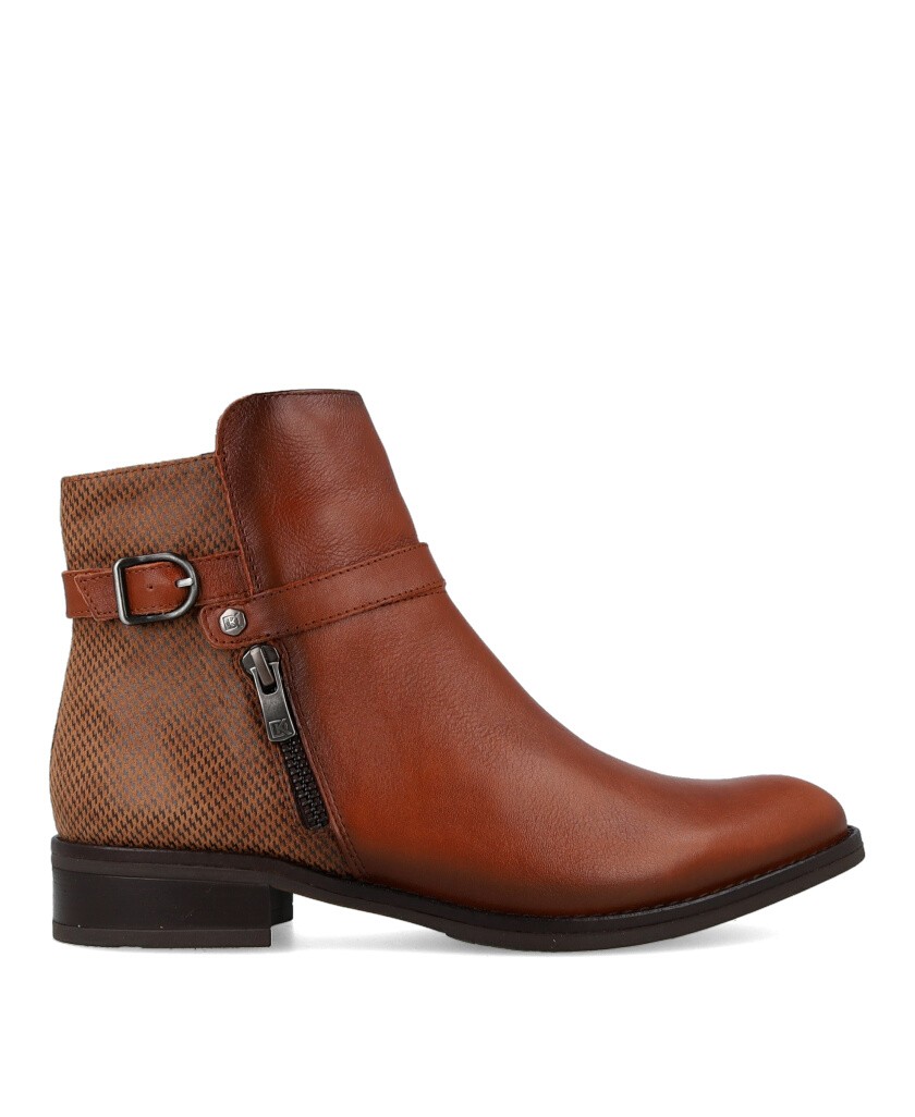Botines casual de piel Dorking Tierra D8906