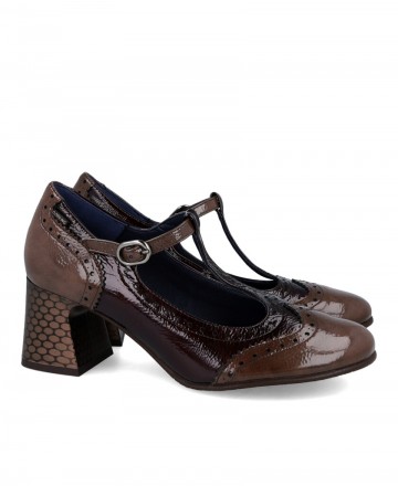 Dorking Dacy D9618 buckle heel shoes