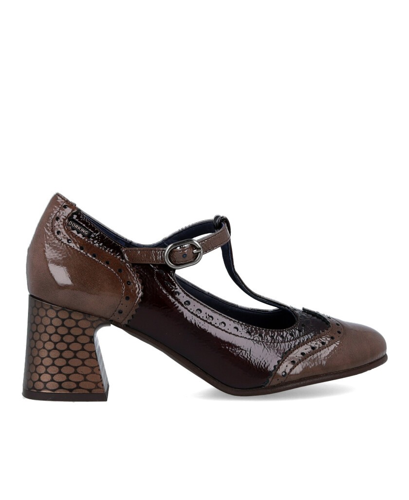 Dorking Dacy D9618 buckle heel shoes