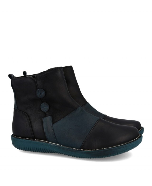 Botines planos Chacal 7212 A