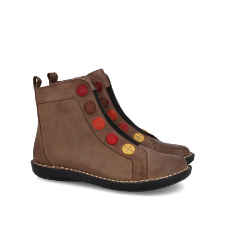 Botines marrones planos Catchalot 7238