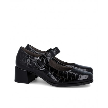 Zapatos tacón con estampado coco Pitillos 10821