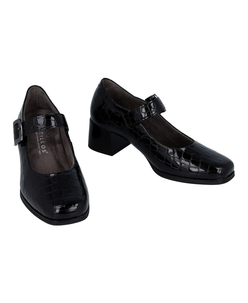 Pitillos 10821 coconut print heeled shoes