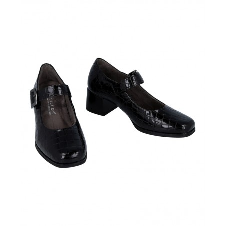 Pitillos 10821 coconut print heeled shoes