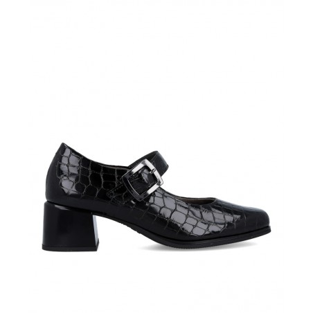 Zapatos tacón con estampado coco Pitillos 10821