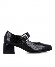 Zapatos tacón con estampado coco Pitillos 10821