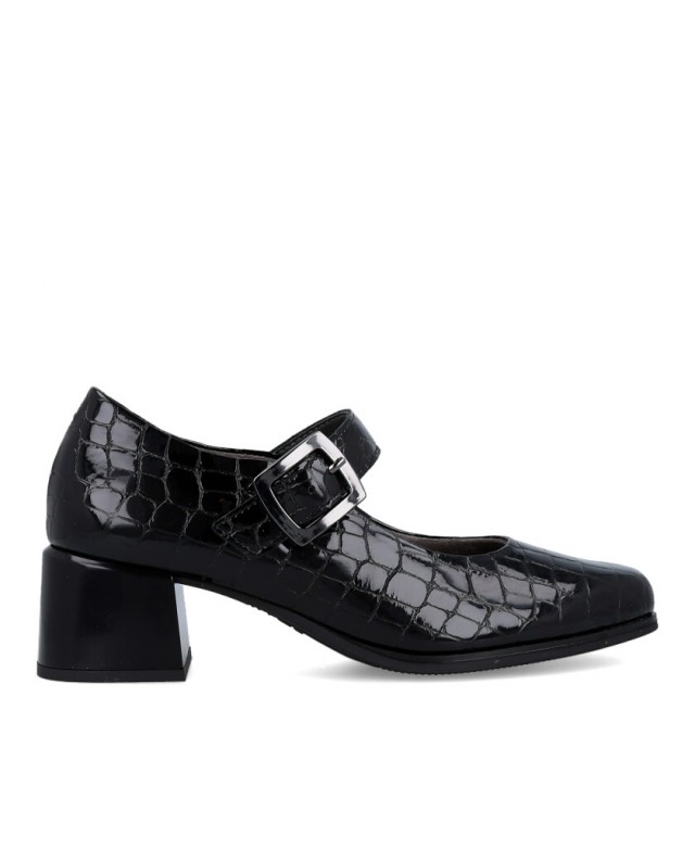 Zapatos tacón con estampado coco Pitillos 10821