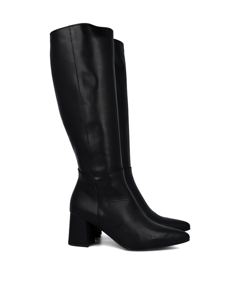 Patricia Miller Leonor 6961 black leather high boots