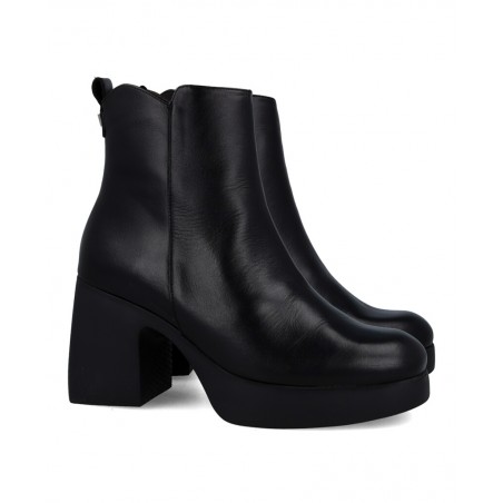 Wonders H-4981 block heel ankle boots