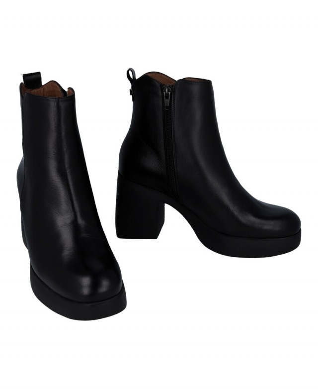 Wonders Lady 81 H-4981 block heel ankle boots