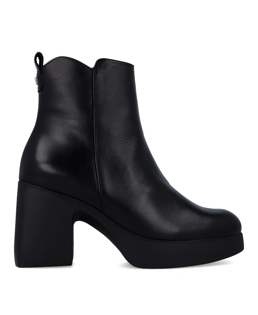 Wonders Lady 81 H-4981 block heel ankle boots