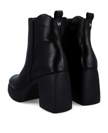 Wonders H-4981 block heel ankle boots