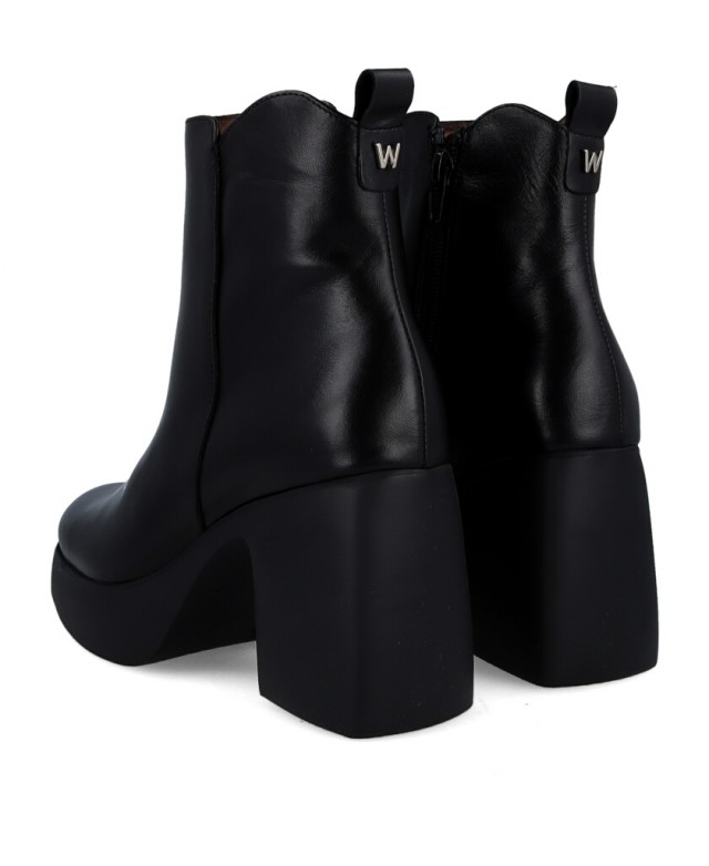 Wonders Lady 81 H-4981 block heel ankle boots