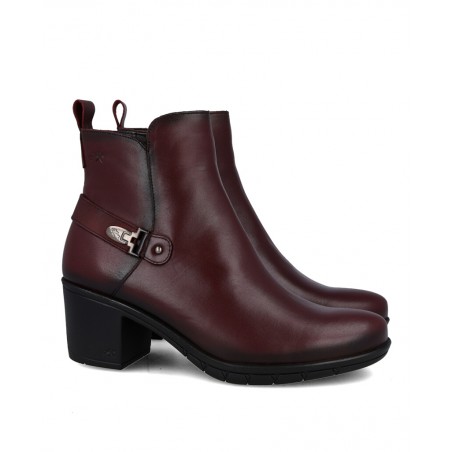 Fluchos Nydia F1798 burgundy ankle boots