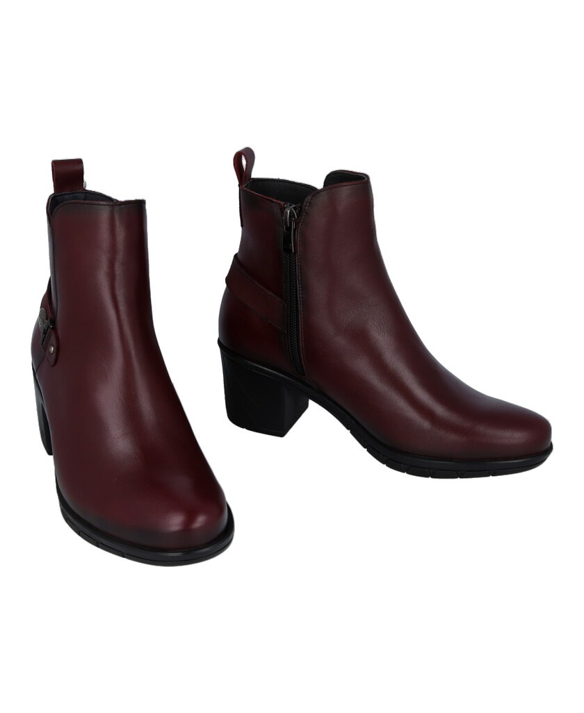 Botines de mujer en burdeos Fluchos Nydia F1798