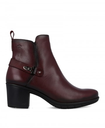 Fluchos Nydia F1798 burgundy ankle boots