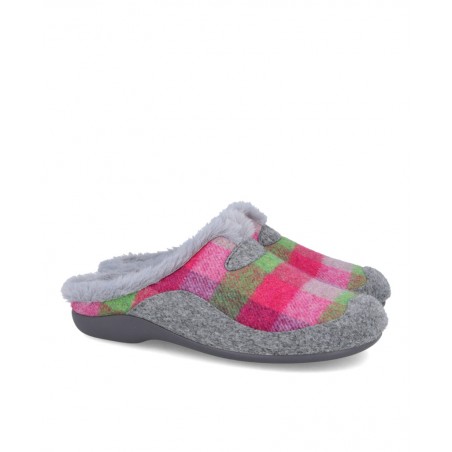 Zapatillas de casa de cuadros Garzón 7450.300