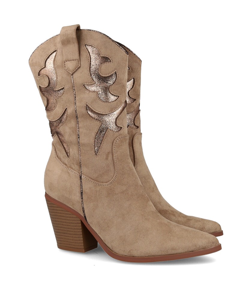 Botas cowboy con troquelado Dangela 29105