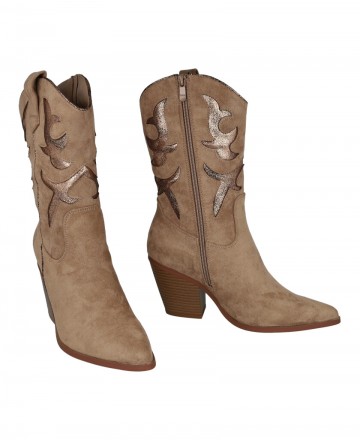 Botas cowboy con troquelado Dangela 29105