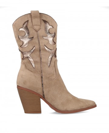 Botas cowboy con troquelado Dangela 29105