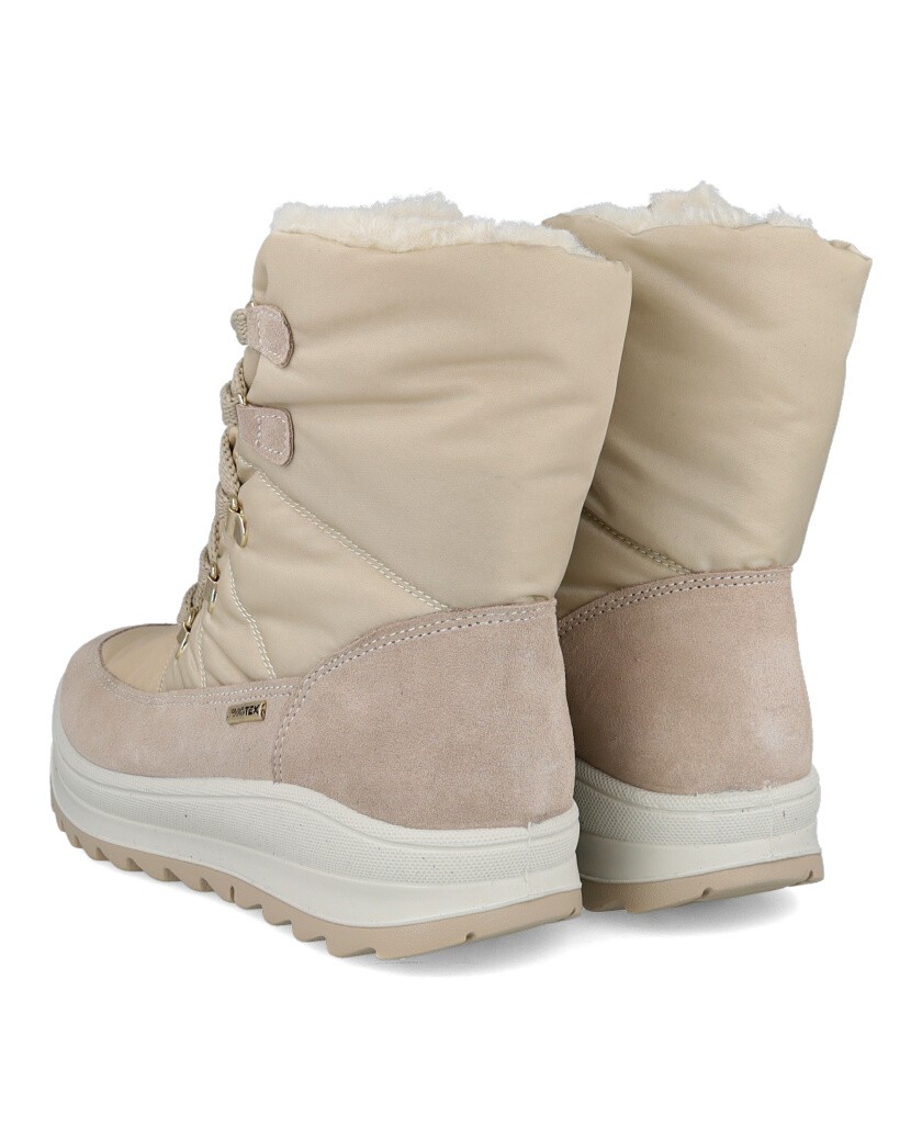 Botas de pelo beige Imac 859029.7160.013