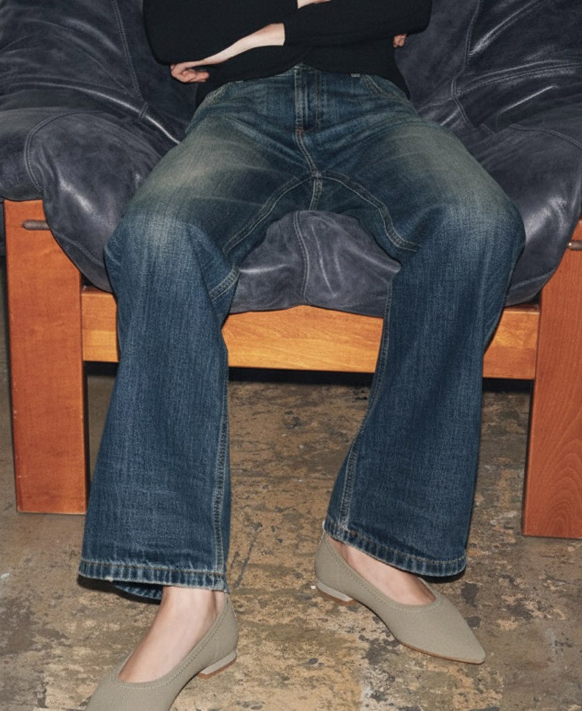 Barminton 10010 Elegant taupe low-heeled shoe