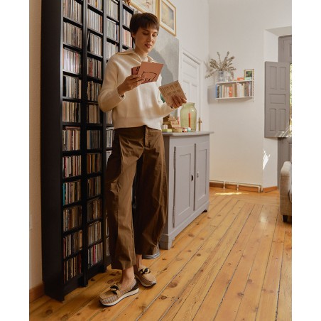 Happy Monk Vanity 011 Beige Leather Loafers