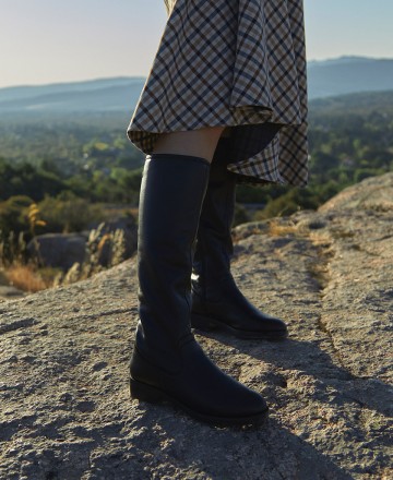 Botas negras con cremallera Porronet 4714