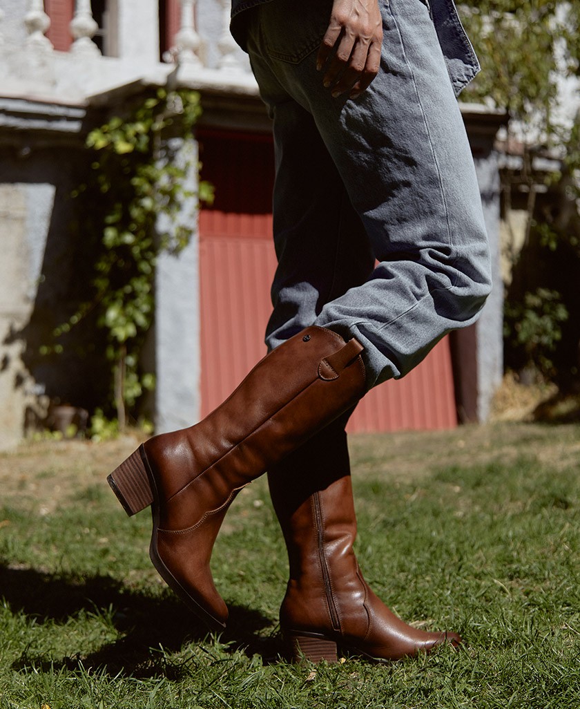 Botas cowboy marrones Porronet Flora 4755