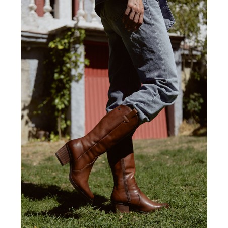 Botas cowboy marrones Porronet Flora 4755