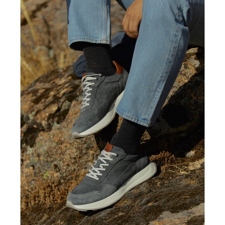 Men's grey trainers Overstate13943