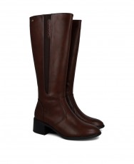 Dangela 29186 brown high-top boots with zip fastening