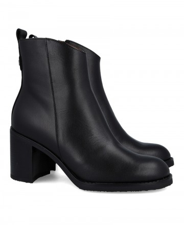 Botines negros mujer Wonders Remache 10 I-9210