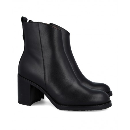 Botines negros mujer Wonders Remache 10 I-9210