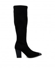 Miss Elastic Emira 78133 black metal toe boots Miss Elastic Emira 78133 black metal toe boots