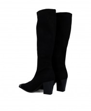 Miss Elastic Emira 78133 black metal toe boots Miss Elastic Emira 78133 black metal toe boots