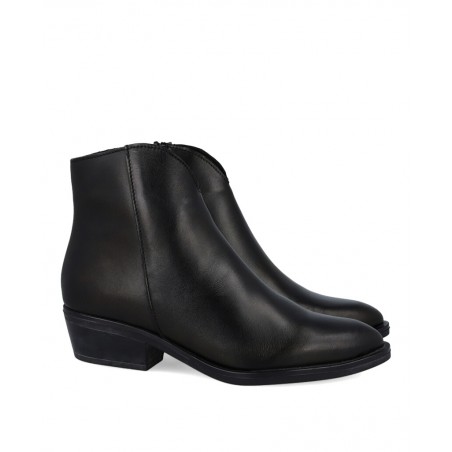 Luparense black zip-up ankle boots 455 6409
