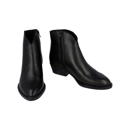Luparense black zip-up ankle boots 455 6409