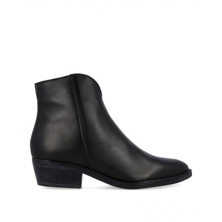 Luparense black zip-up ankle boots 455 6409