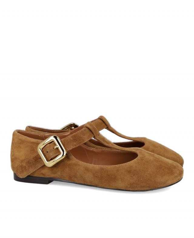 Merceditas camel con hebilla Catchalot Zintia