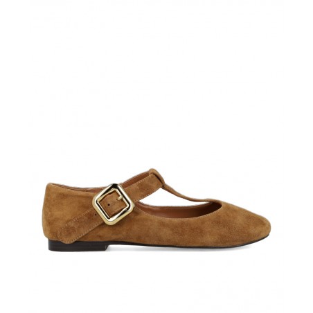 Merceditas camel con hebilla Catchalot Zintia