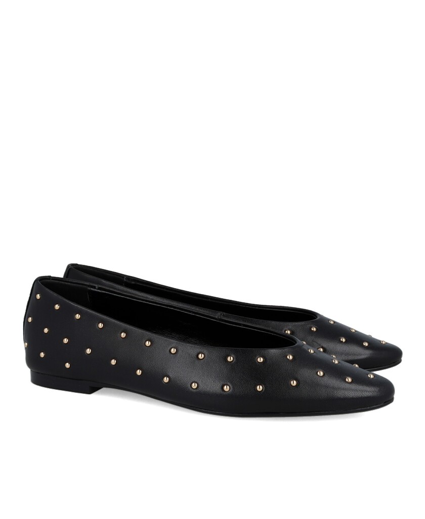 Catchalot Basi T women's studded ballet flats