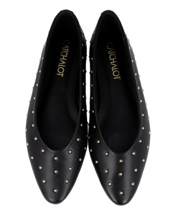 Catchalot Basi T women's studded ballet flats