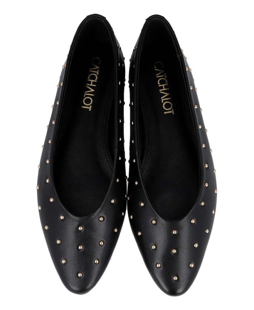 Catchalot Basi T women's studded ballet flats