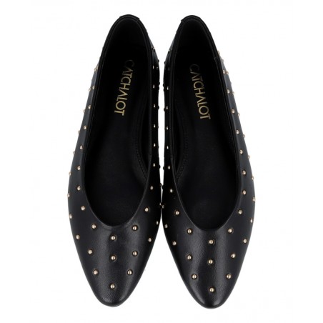 Catchalot Basi T women's studded ballet flats